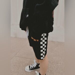 LITTLE TROUBLE Checker Shorts